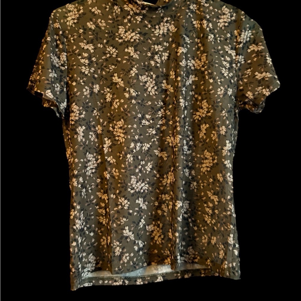 Joyfolie Black Floral Women's Blouse